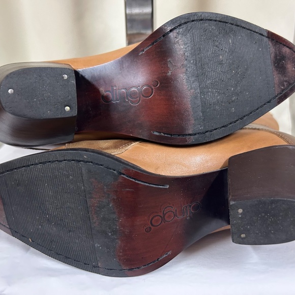 DINGO WESTERN STYLE BROWN LEATHER BOOTS WITH BUCKLE SZ 7 - Picture 11 of 13